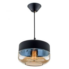 Подвесной светильник Citilux Эдисон CL450208 черный + дымчатый