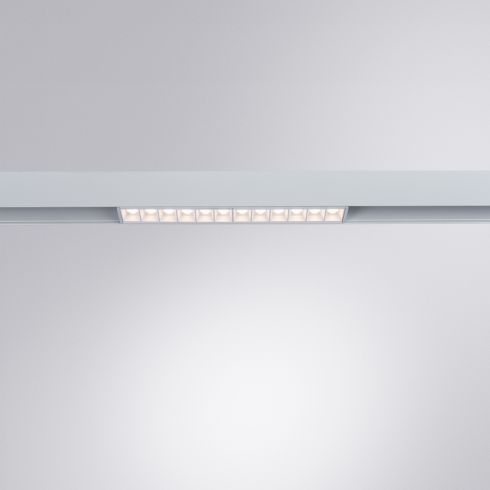 Трековый светодиодный светильник для магнитного шинопровода Arte Lamp Linea A4634PL-1WH фото