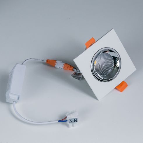 Встраиваемый светильник Citilux Альфа CLD001KNW1 белый + хром фото