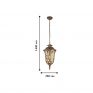 Уличный подвесной светильник Favourite Luxus 1495-1P фото