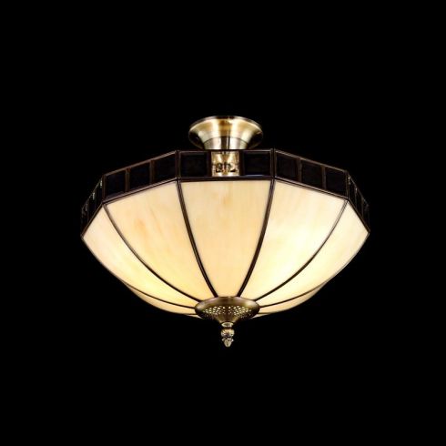 Потолочный светильник Citilux Шербург-1 CL440141 бронза старая + бежевый фото