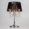 Настольная лампа Eurosvet Allata 2045/3T хром/черный с прозрачным хрусталем фото