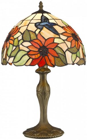 Настольная лампа в стиле тиффани Velante 817-804-01 бронза фото