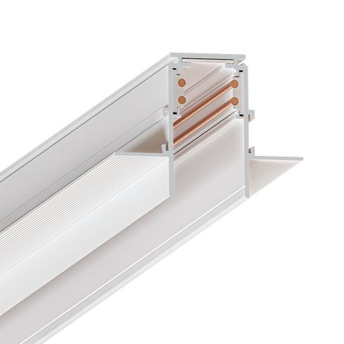 Шинопровод магнитный встраиваемый 1м под ГКЛ 12,5 мм Arte Lamp Linea-Accessories A471133 белый фото