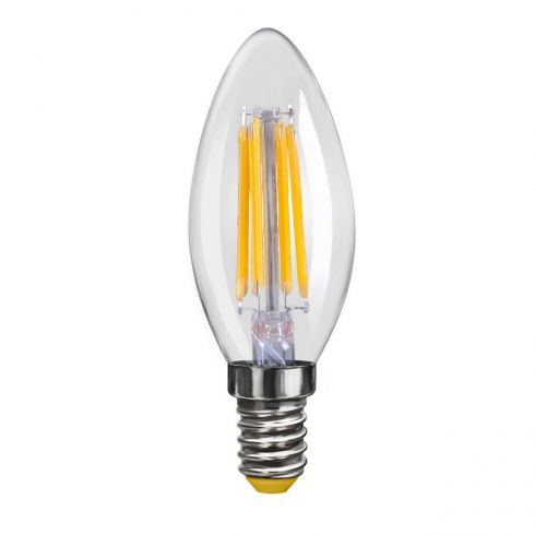 Лампа светодиодная прозрачная филаментная Voltega E14 4W 2800К 6997 фото