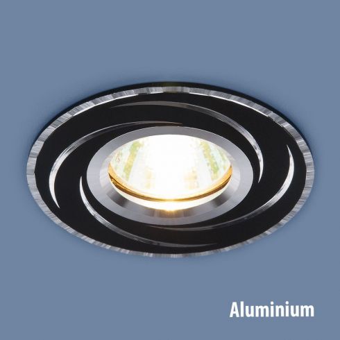 Алюминиевый точечный светильник Elektrostandard 2002 MR16 BK/SL черный/серебро фото