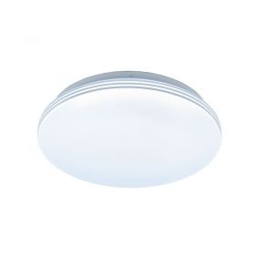 Светильник настенно-потолочный светодиодный Citilux Симпла CL714R18N белый+хром