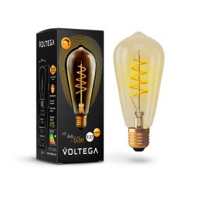 Лампа светодиодная диммируемая Voltega Loft LED ST64 E27  4W 2000К 7077