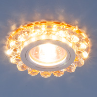Точечный светодиодный светильник с хрусталем Elektrostandard 6036 MR16 GD золото