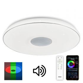 Светильник потолочный светодиодный с Bluetooth колонкой и пультом Citilux Light & Music CL703M100