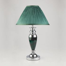 Настольная лампа с абажуром Eurosvet Majorka 008/1T GR зеленый