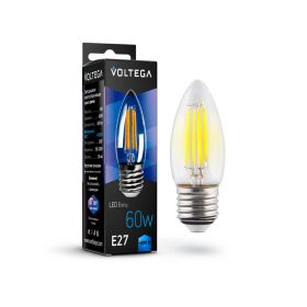 Лампа светодиодная Voltega Crystal Candle E27 6W 4000К 7029