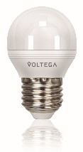 Лампа светодиодная диммируемая Voltega E27  6W 4000К 5496
