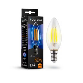 Лампа светодиодная Voltega Crystal Candle E14 6W 2800К 7019