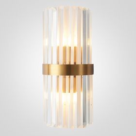 Бра ImperiumLoft Odeon Clear Glass Gold Metal