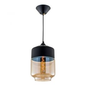 Подвесной светильник Citilux Эдисон CL450207 черный + дымчатый