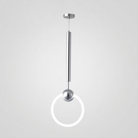 Подвесной светодиодный светильник ImperiumLoft Ring L D30 серебро