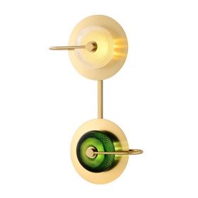 Бра ImperiumLoft Green Disk Double