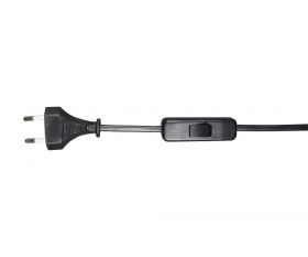 Шнур с переключ черный 2м (10шт в упаковке) Kink Light A2300,19 черный