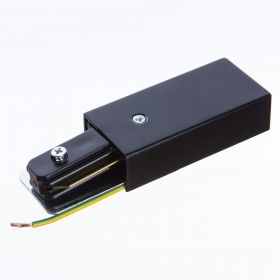 Коннектор-токоподвод для шинопровода (трека) Arte Lamp Track Accessories A160006, черный