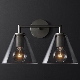 Бра ImperiumLoft Rh Utilitaire Funnel Shade Double Black