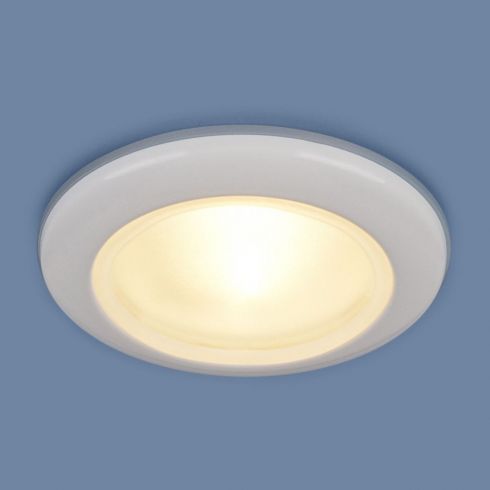 Влагозащищенный точечный светильник Elektrostandard 1080 MR16 WH белый фото