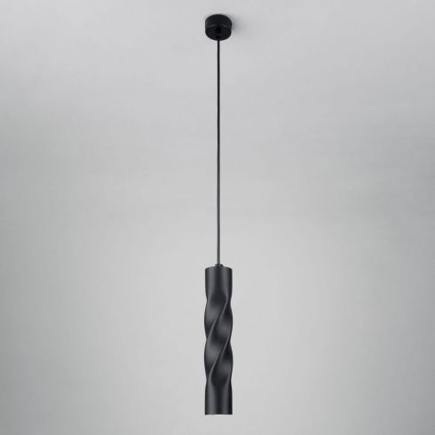 Подвесной светодиодный светильник Eurosvet Scroll 50136/1 LED черный фото