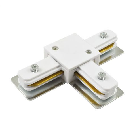 Коннектор для шинопровода (трека) Т-образный Arte Lamp Track Accessories A140033, белый фото