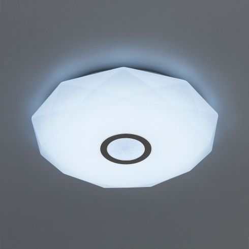 Потолочный светодиодный светильник с пультом Citilux Диамант Смарт CL713A40G хром фото