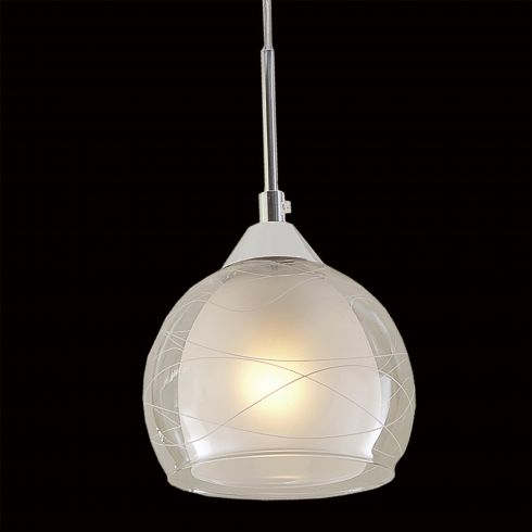 Подвесной светильник Citilux Буги CL157111 белый + хром фото