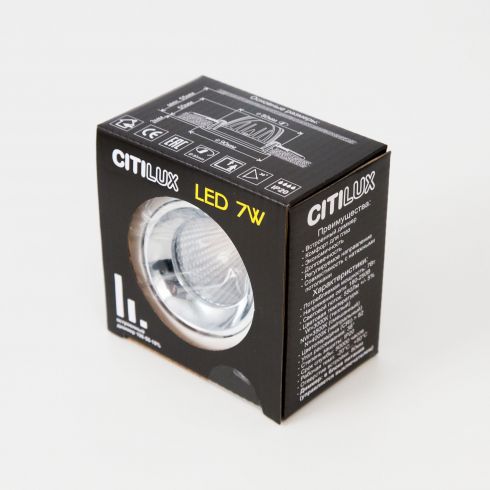 Встраиваемый светильник Citilux Альфа CLD001NW4 белый + черный фото