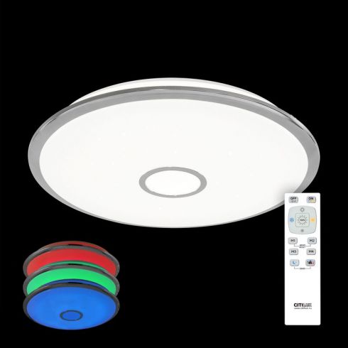 Потолочный светодиодный светильник Citilux Старлайт CL703100RGB хром фото
