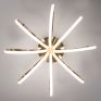 Потолочная светодиодная люстра с пультом Eurosvet  Lilium 90079/8 сатин-никель фото
