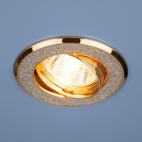 Точечный светильник Elektrostandard 611 MR16 SL/GD серебряный блеск/золото фото