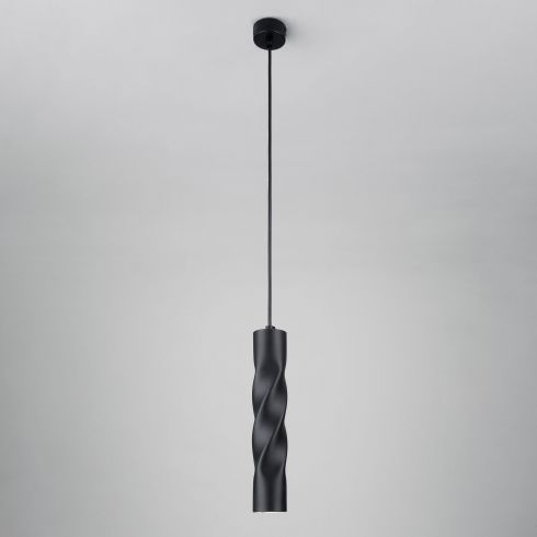 Подвесной светодиодный светильник Eurosvet Scroll 50136/1 LED черный фото