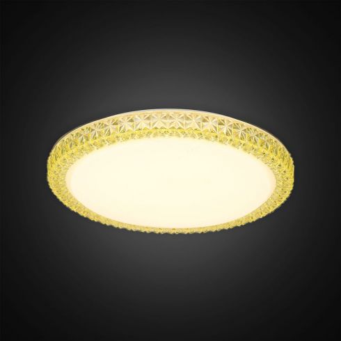 Потолочный светодиодный светильник Citilux Кристалино Слим CL715R362 желтый фото