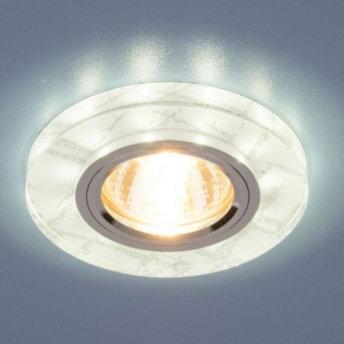 Точечный светильник светодиодный Elektrostandard 8371 MR16 WH/SL белый/серебро фото