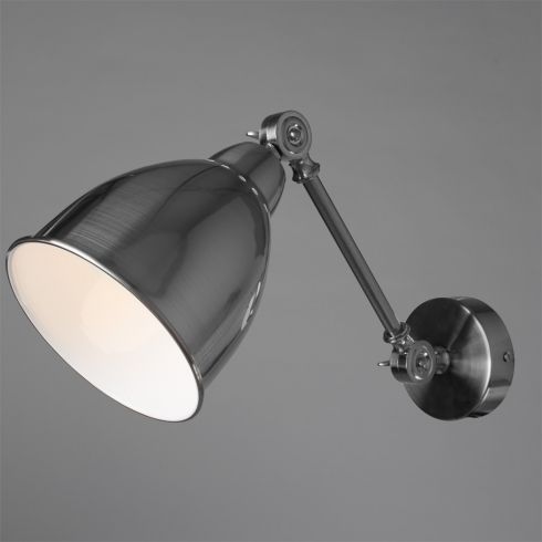 Настенный поворотный светильник Arte Lamp Braccio A2054AP-1SS фото