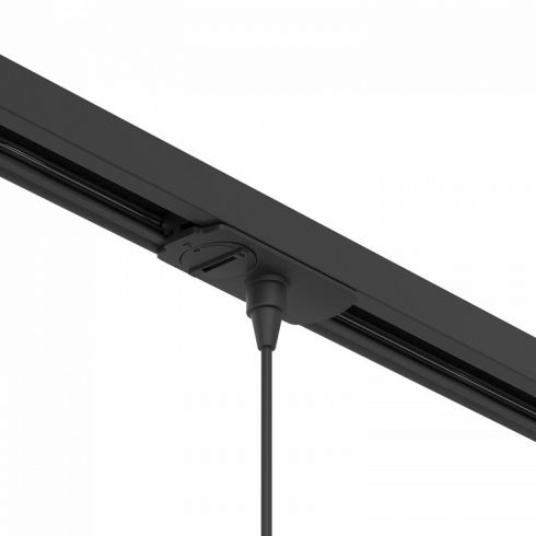 Адаптер для установки светильника на однофазный шинопровод (трек) Arte Lamp Track Accessories A230006, черный фото