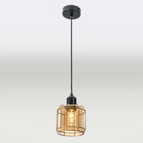 Подвесной светильник Citilux Таверна CL542212 черный+бронза фото
