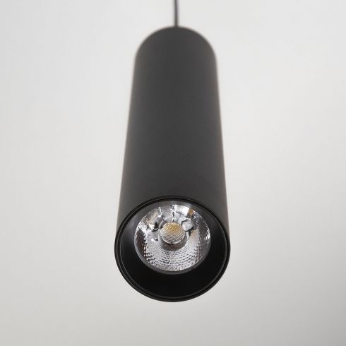 Подвесной светодиодный светильник Citilux Тубус CL01PB121N черный 4000K фото