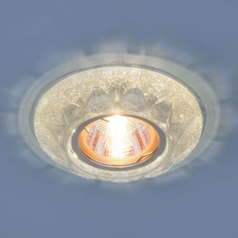 Точечный светильник со светодиодами Elektrostandard 7249 MR16 SL серебряный блеск фото
