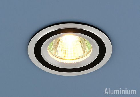 Алюминиевый точечный светильник Elektrostandard 5305 MR16 CH/BK хром/черный фото