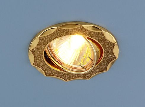 Точечный светильник Elektrostandard 612 MR16 GD золотой блеск/золото фото