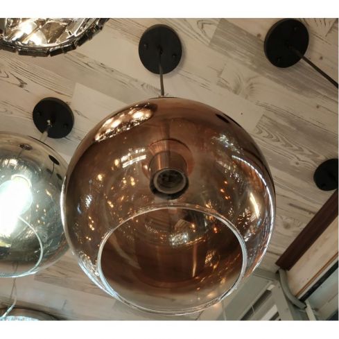 Подвесной светильник Alva Donna 0511/Φ200 зеркально-медный фото
