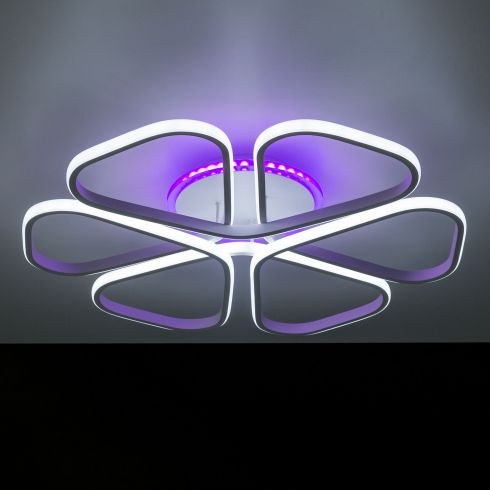 Люстра потолочная светодиодная Citilux Сезар CL233270RGB белый фото
