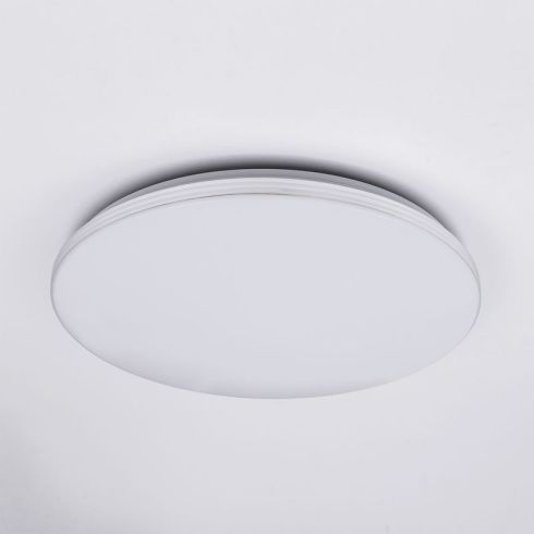 Потолочный светодиодный светильник Citilux Симпла CL714R36N белый + хром фото
