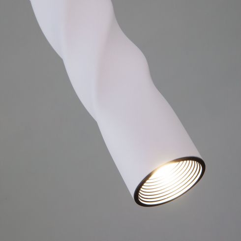 Подвесной светодиодный светильник Eurosvet Scroll 50136/1  LED белый фото
