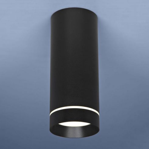 Накладной точечный светодиодный светильник Elektrostandard DLR022 12W 4200K черный матовый фото