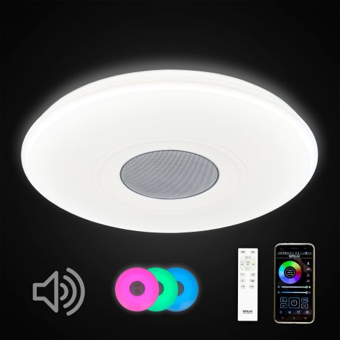 Светильник потолочный светодиодный с Bluetooth колонкой и пультом Citilux Light & Music CL703M61 фото